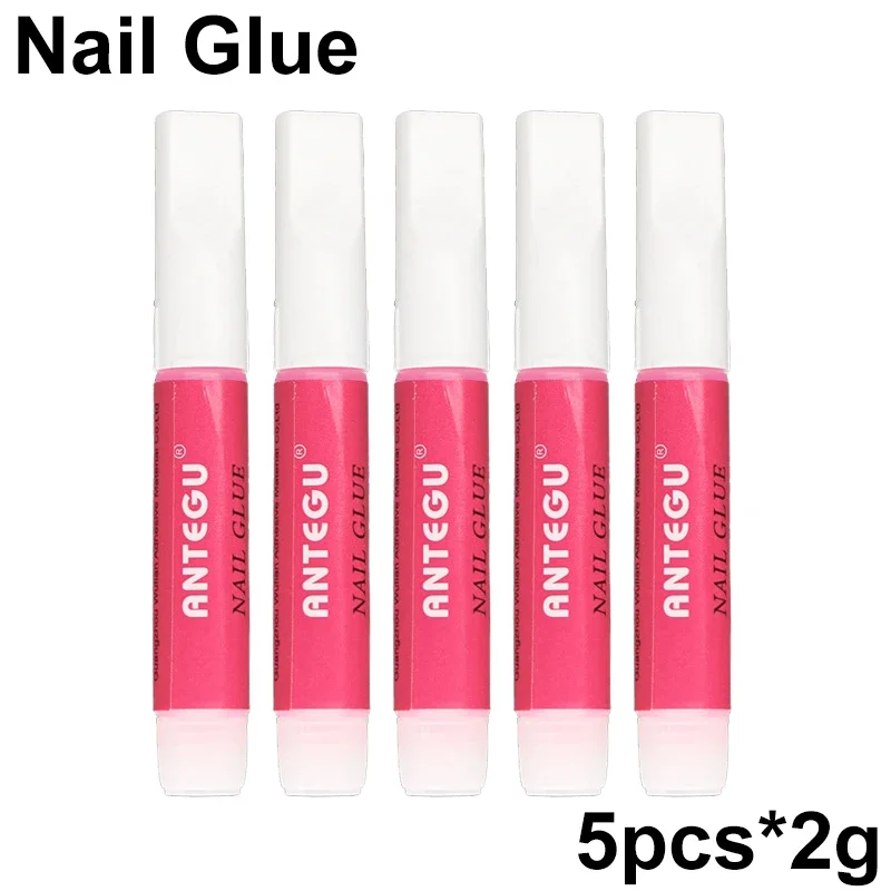 กาวติดเล็บ 2 กรัม สำหรับมืออาชีพ แห้งเร็ว ติดทนนาน 1/5/10/20/30/50/100 ชิ้น สำหรับติดเล็บปลอม อุปกรณ์ตกแต่งเล็บ คริสตัล กาวเจล