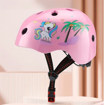 3-9 year old children&#x27;s helmet, bicycle climbing plum blossom helmet balance bike skating integrated protective helmet