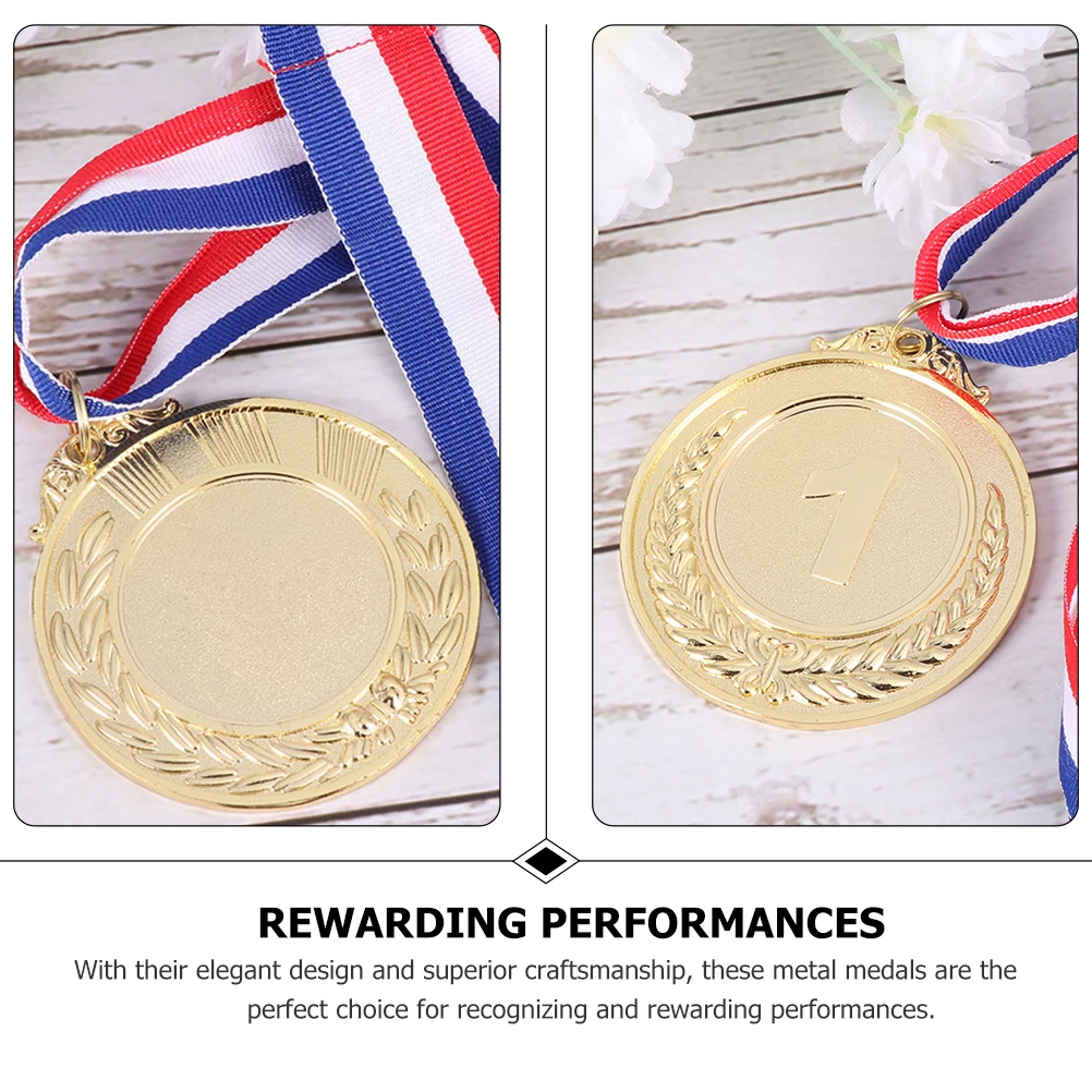 

12Pcs Decorative Gold Medals for Sporting Events School Competitions and Achievement Celebrations
