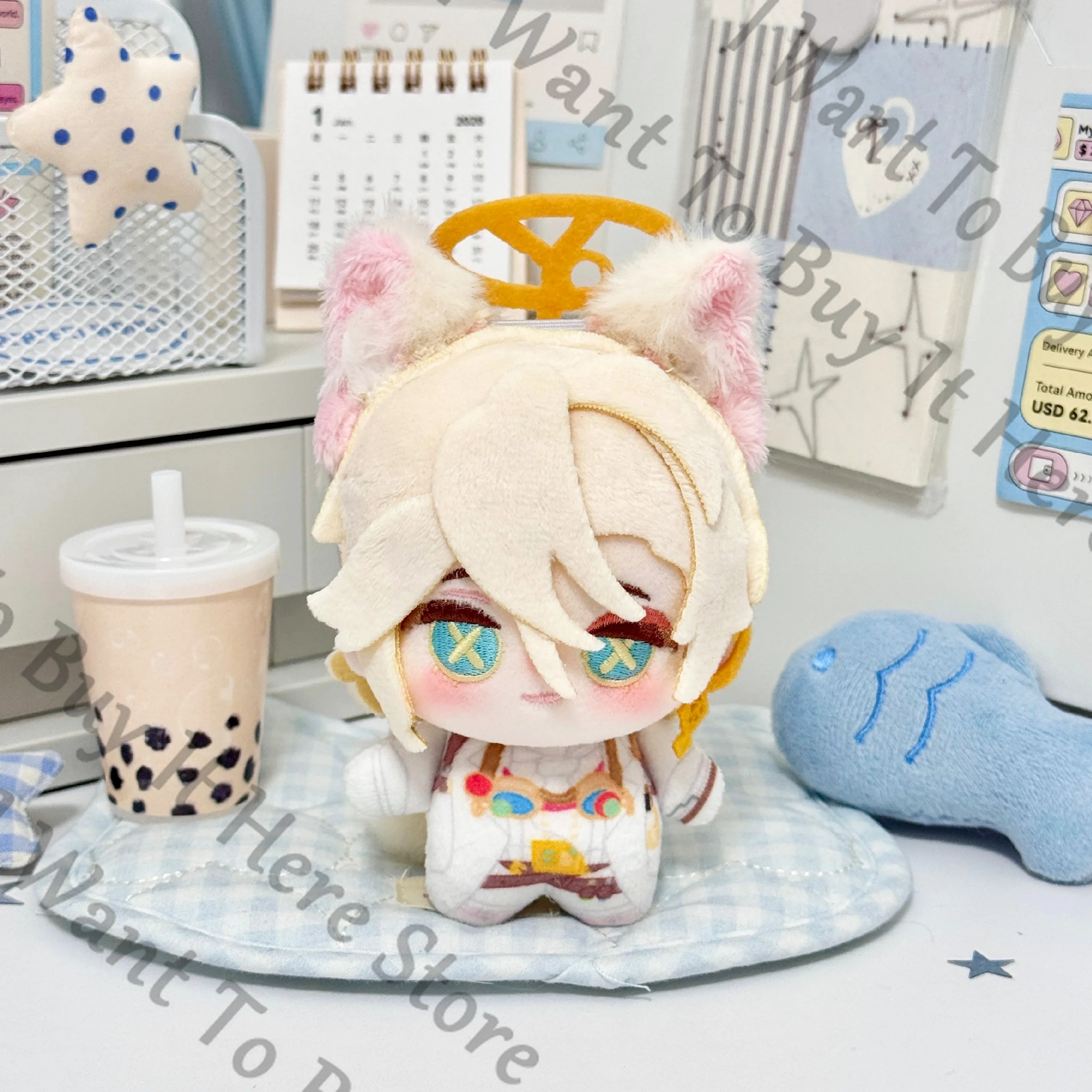 

10 см Аниме Identity V: Ключница-брелок с принтом персонажа Лука Балса (Узник), плюшевая, хлопковая, мультяшная, подарок для фанатов