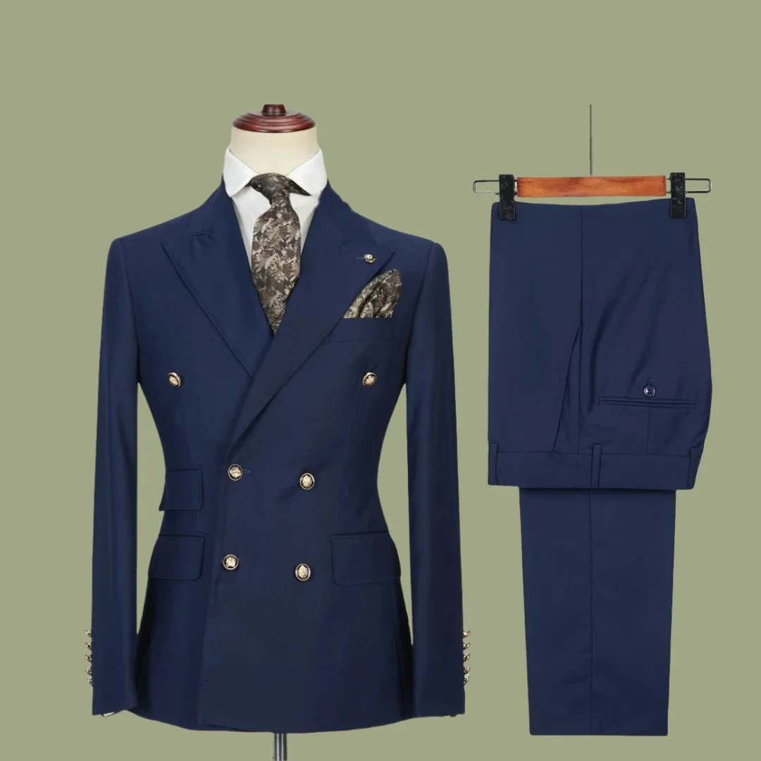

Мужские костюмы terno masculino Formal Slim Fit, комплект из двух предметов, куртка, брюки, костюм, двубортный пиджак, свадебная повседневная мужская одежда