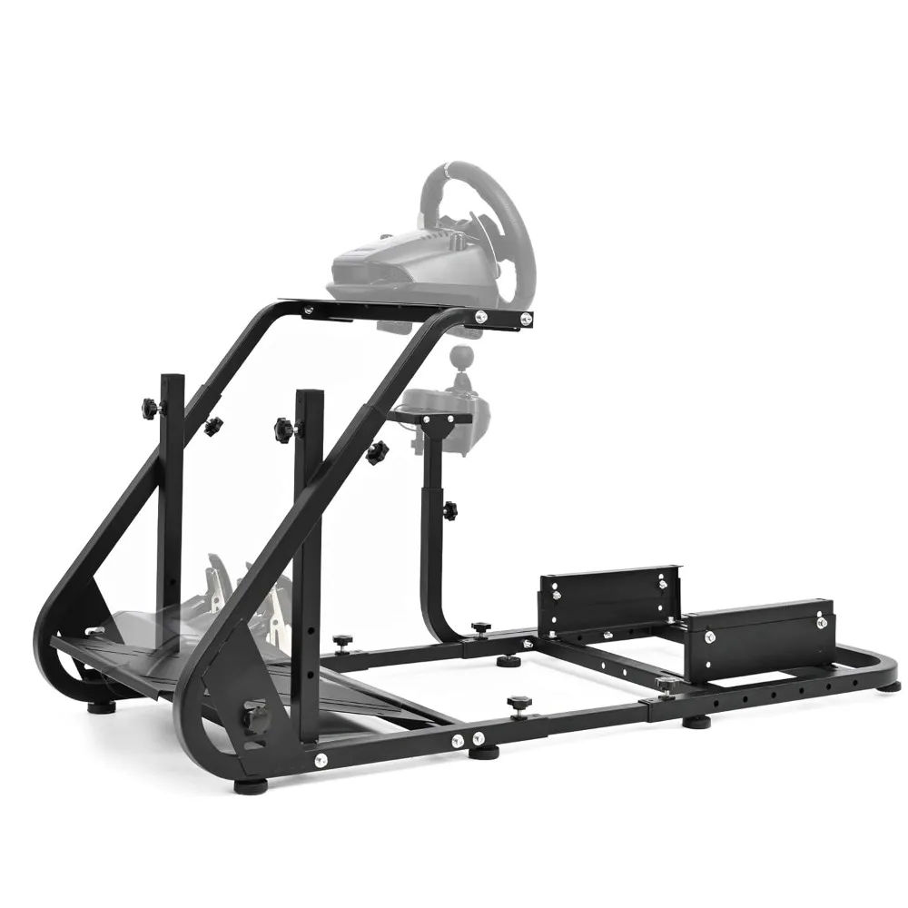 

Racing Simulator Cockpit Stand with TV Bracket Mounting Holes Fit for Logitech, G923 G27 G29 G920 T300, Sim Racing Cockpit