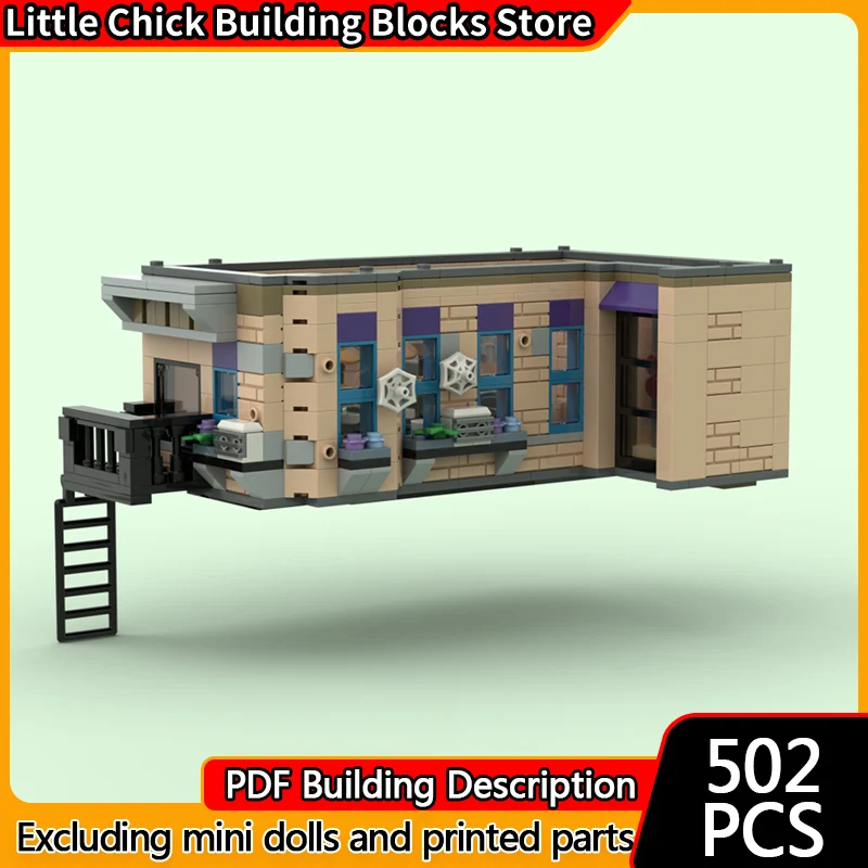 

City Street View Model MOC Building Bricks Complex Apartment Floor Modular Technology Children Holiday Gifts Assemble Toys Suit