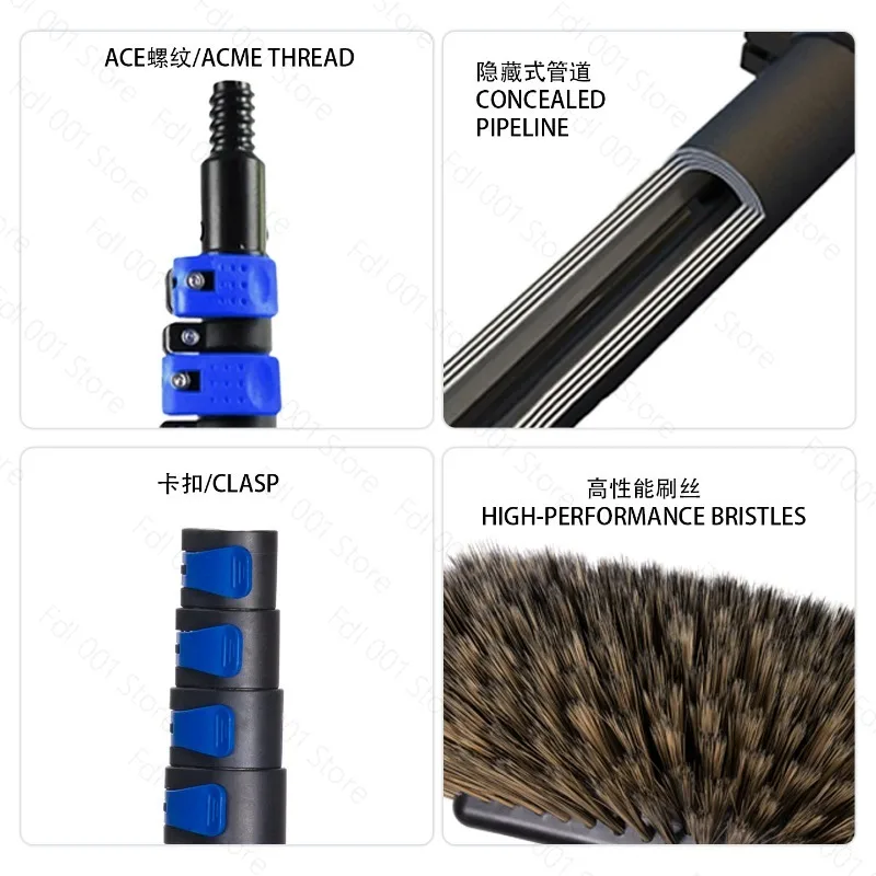 Solar Panel Cleaning Water Fed Brush Radial Style for Window Cleaner (No Pole)