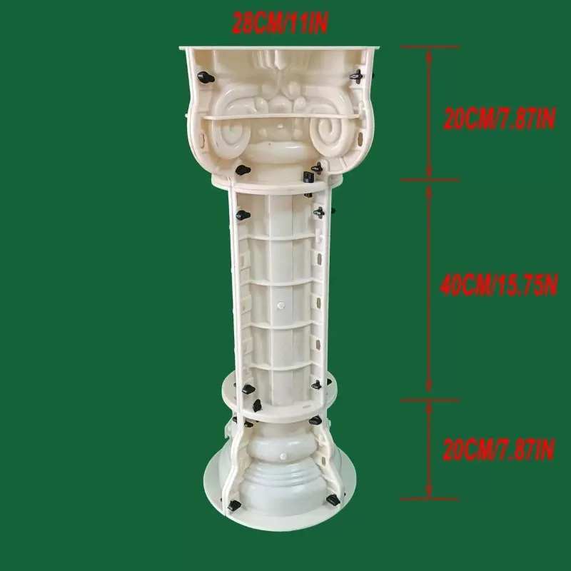 80x15cm/ 31.5x5.9in Round Column Wedding Ceremony Party Decoration Reusable Mould Pedestal Flower Seat Gypsum Concrete Mold