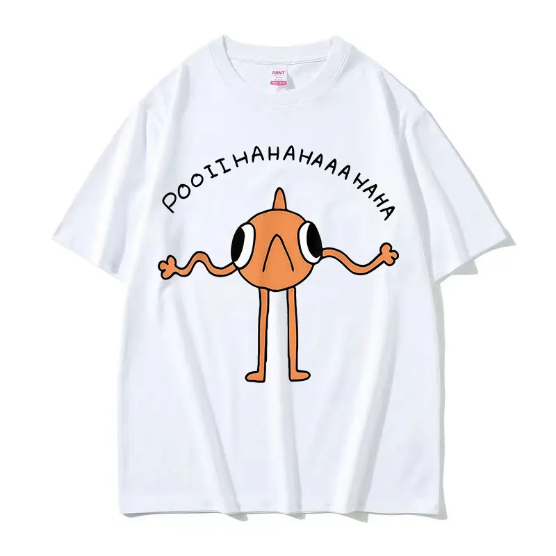 Funny Fish Le Poisson Steve Graphic Tee Shirt Men Women Summer O-Neck Short Sleeve T Shirts Kawaii High Quality 100% Cotton Tees