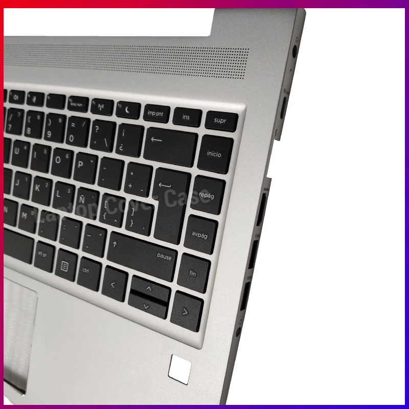 لوحة مفاتيح كمبيوتر محمول جديدة أمريكية/إسبانية/روسية/لاتينية لأجهزة Probook 440 G6 445 G6 440 G7 445 G7 Palmrest الغطاء العلوي #4