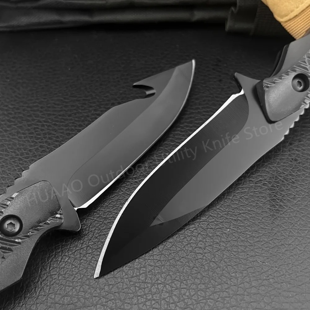 Couteau à lame fixe de Camping de haute dureté, lame 5Cr13Mov, manche en ABS, gaine de couteau fixe, couteau de survie, outils de transport EDC, cadeaux