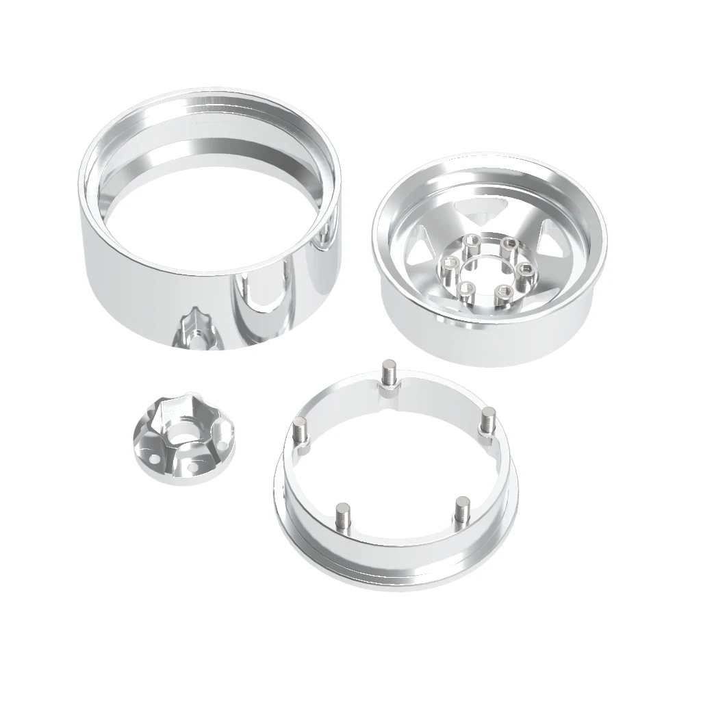 4ชิ้น1.9นิ้วจำลองดุมล้อรถปีนเขา