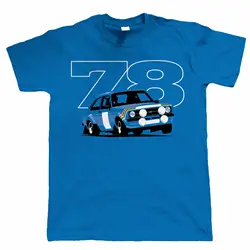 Mk2 Escort RS 78 Rally Mens Car T Shirt for Him Dad long or short sleeves