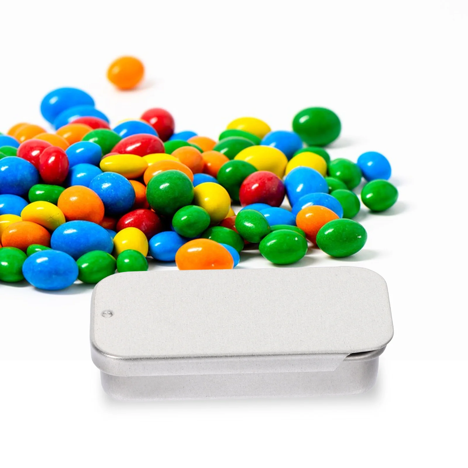 

16Pcs Small Tinplate Boxes Push Lid Perfume Balm Portable Candy Tins Lightweight Easy Carry Metal Tins Lids Tin Box