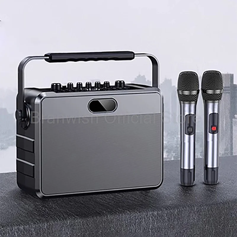 

1000W Peak Powerful Bluetooth Speaker Portable Sound Box with 2 Mic 7500mAh Battery Audio 8H Singing TF For Outdoor Karaoke Home