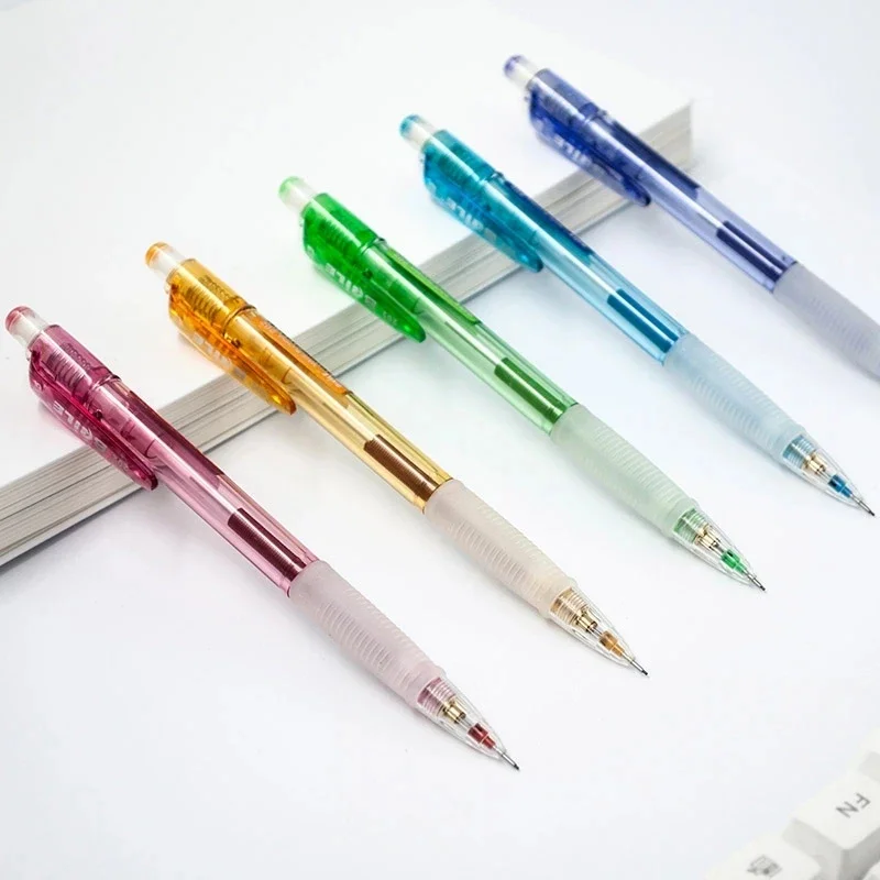 3pc/set Translucent Colorful Mechanical Pencil 0.5/0.7mm Lead School Writing Tool Art Painting Supplies Korean Kawaii Stationery