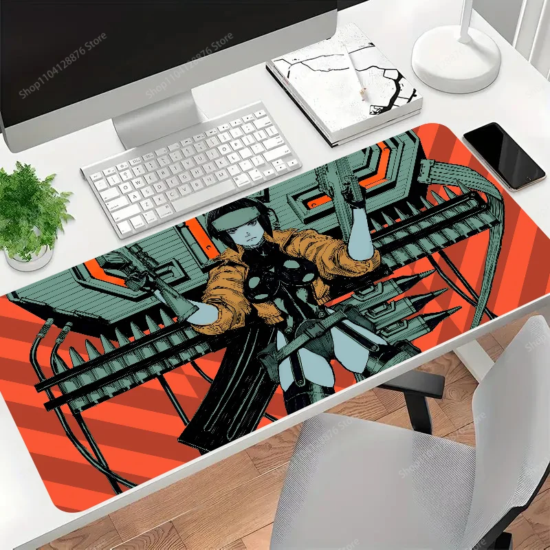 1pc F-Ghost I-In The Shell Anime Non-slip Mouse Pad Suitable For Office Computers Laptops E-sports Game Desk Mats XXL Keyboard