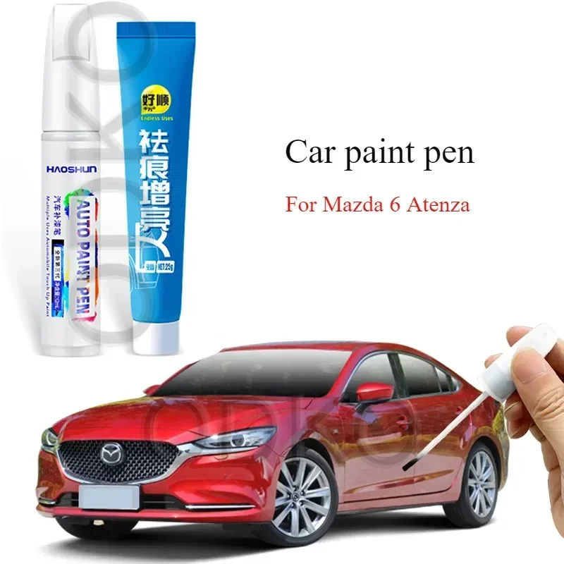 For Mazda 6 Atenza Paint Pen Pearlescent White Soul Red Amethyst Sandalwood Horse Six Accessories