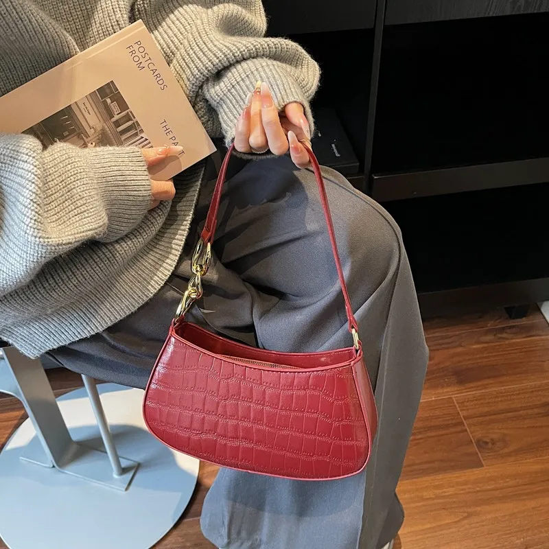 

Модная женская сумка через плечо из искусственной кожи на молнии, универсальная, простая, структурированная, повседневная, элегантная, вместительная, для работы и прогулок