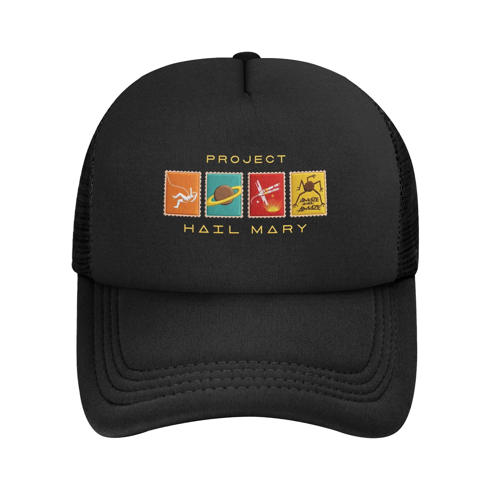 Project Hail Mary Amaze Mesh Baseball Caps Unisex curved Sun Hat  Hats Adjustable Polyester Golf Hats Washable Trucker Cap