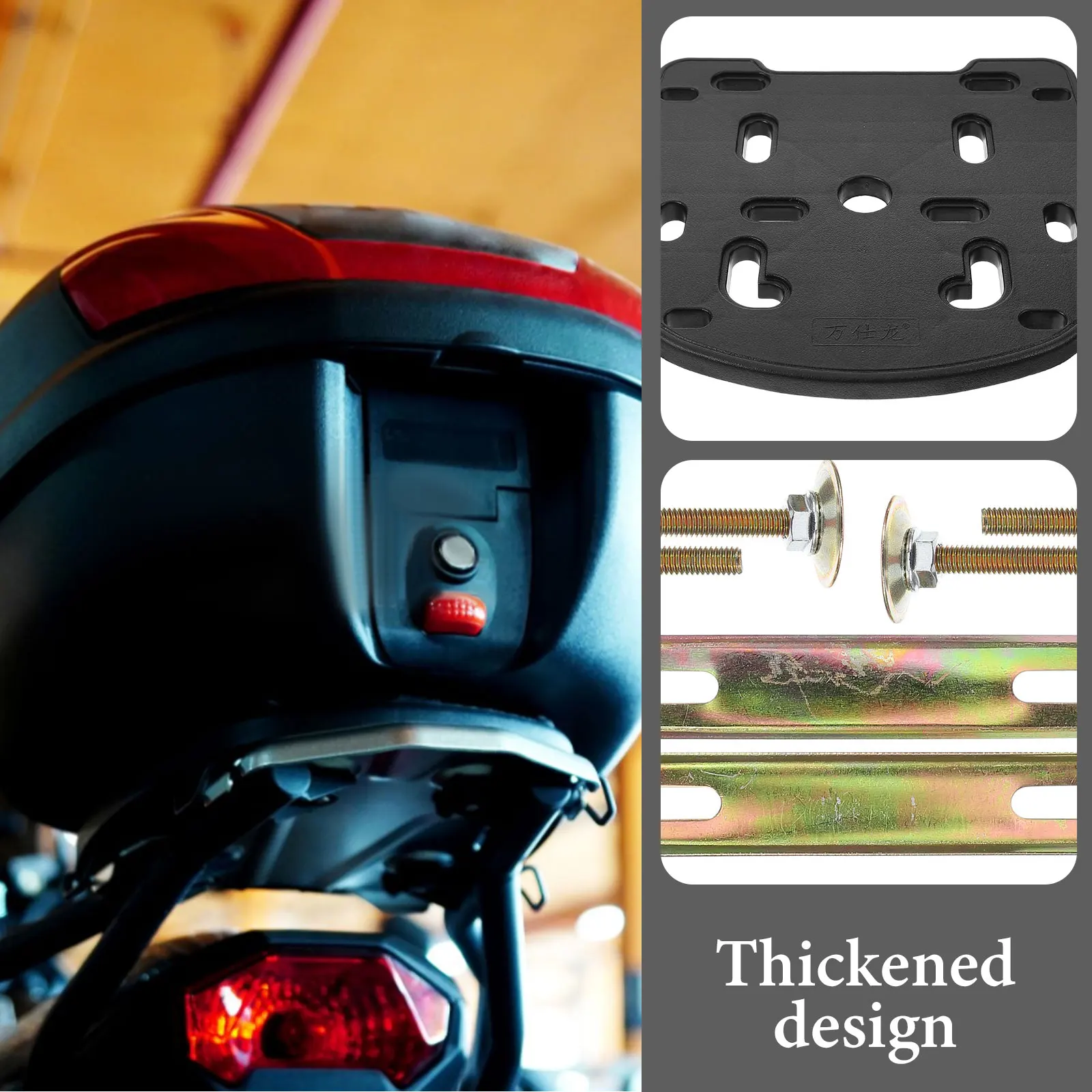 

Suitcase Bottom Plate Pressing Accessories Thickened Durable PP Iron Material Universal Compatibility Luggage Rack Hardware