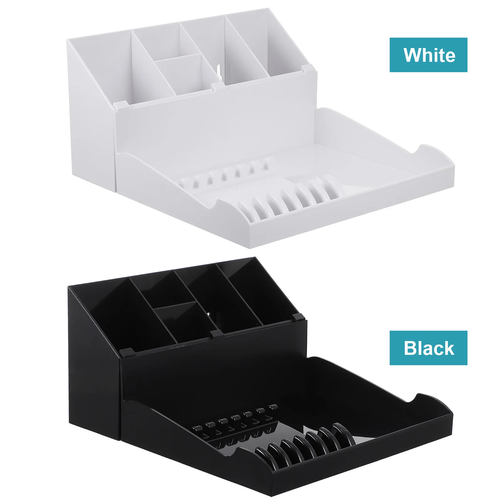

1 set Hairdressing Supplies Storage Box Barber Tool Organizer Comb Holder Scissor Rack Durable Lightweight Desktop for Salon