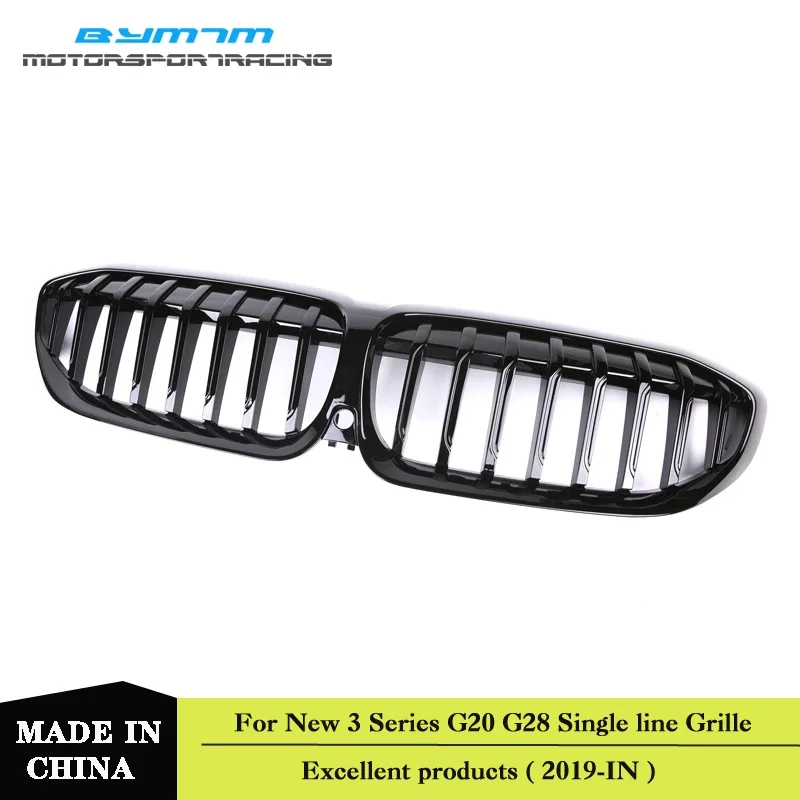 

Single line Style Bright black Grille For BMW 3 Series G20 G21 G28 320i 325i