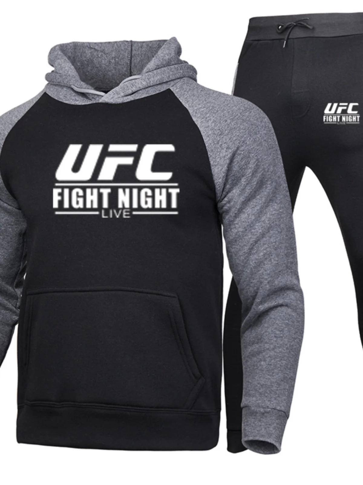 

Модный комплект из худи и брюк для молодежи: удлиненный свитшот и брюки из органического хлопка, спортивная повседневная одежда