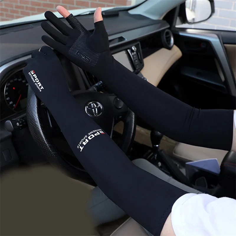 Cool Men Women Arm Sleeve Gloves Running Cycling Sleeves Fishing Bike Sport Protective Arm Warmers UV Protection Cover 2024 New