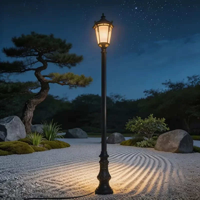 Aluminum Body Solar LED Garden Lights Waterproof IP65 Decorative Ground Plug for Landscape Pathway Electric Power Supply
