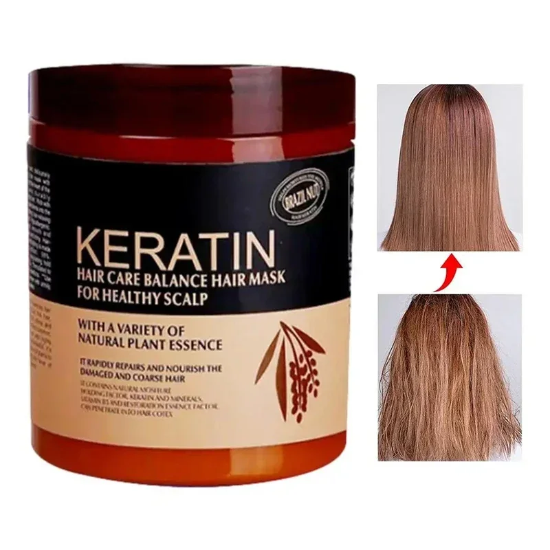 Keratin Hair Mask Deep Conditioning Treatment Dry Damaged Hair Split End Repair Care Moisturizer Essence Hydrating Conditioner