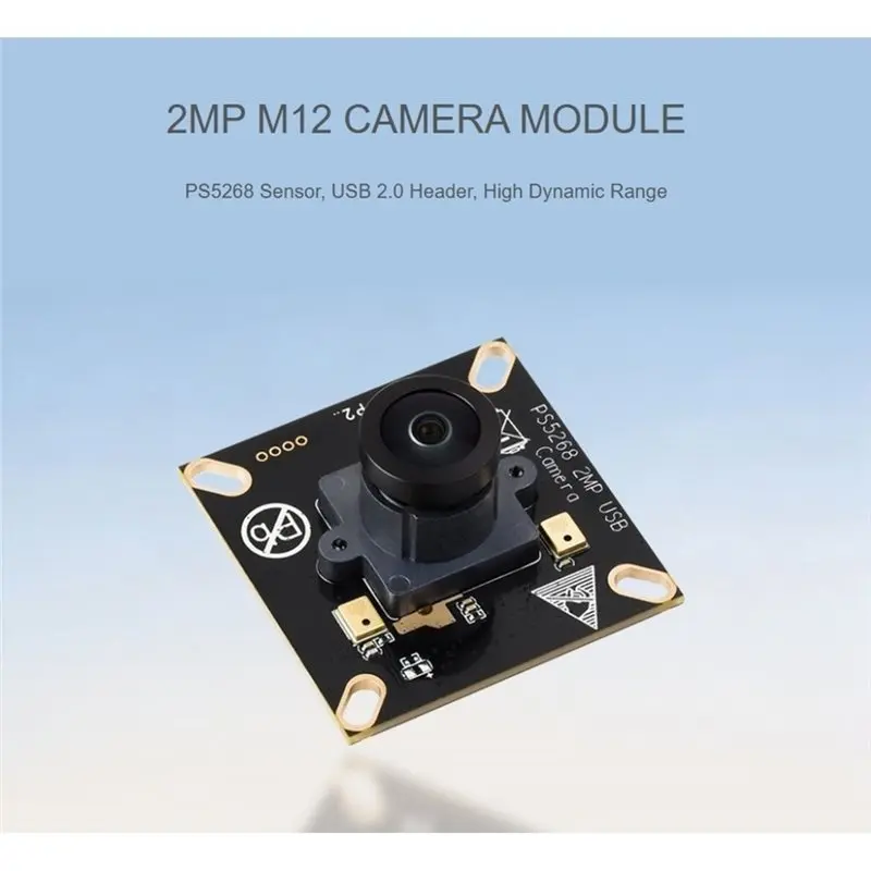 Extensive Sale Header High Dynamic Range 2MP PS5268 Camera Module Type B, USB 2.0 Interface, Rolling Shutter Support, Onboard Du