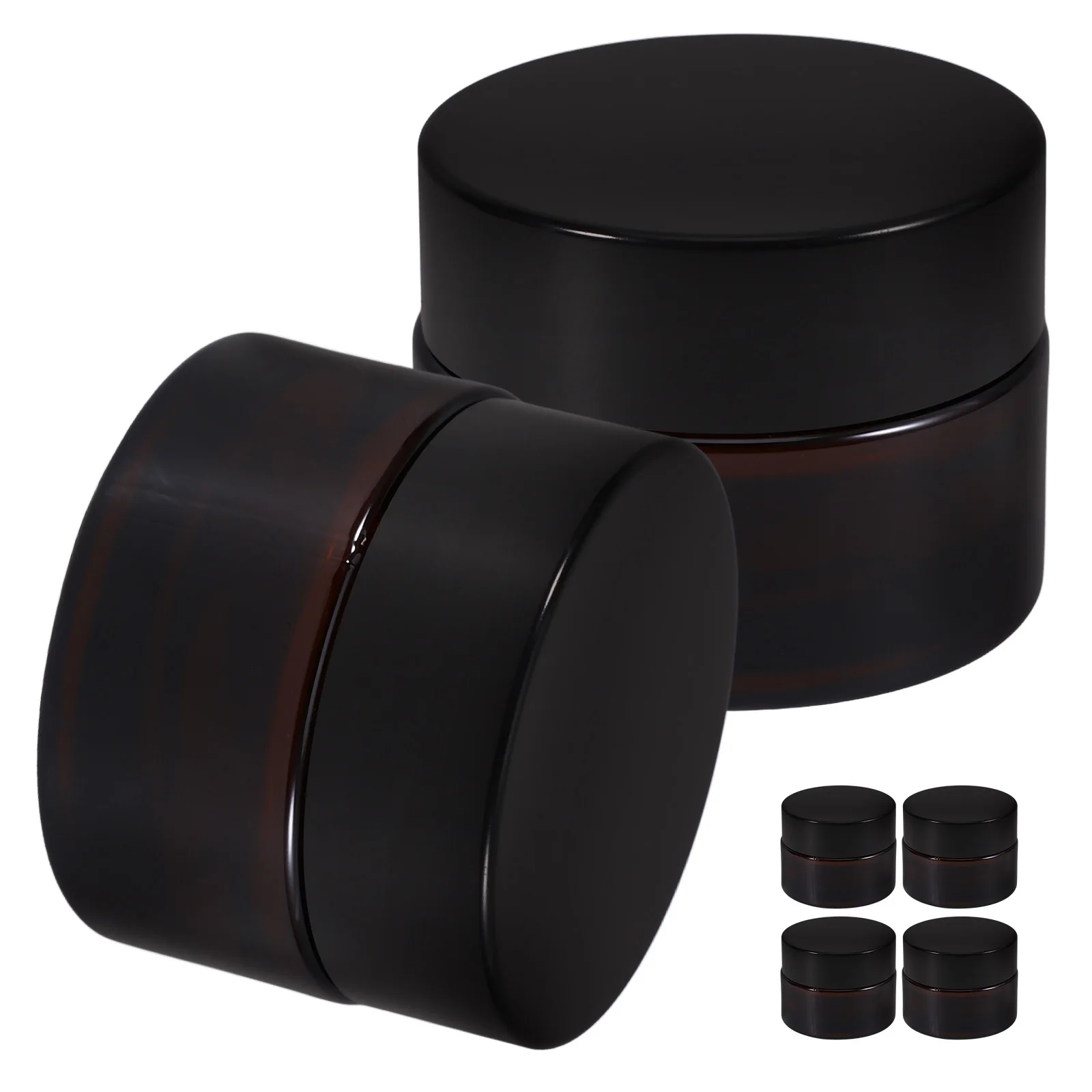 

6Pcs Cream Jar Glass Container PP Material Small Leakproof Jars Travel Size for Skincare Storage Travel Jars