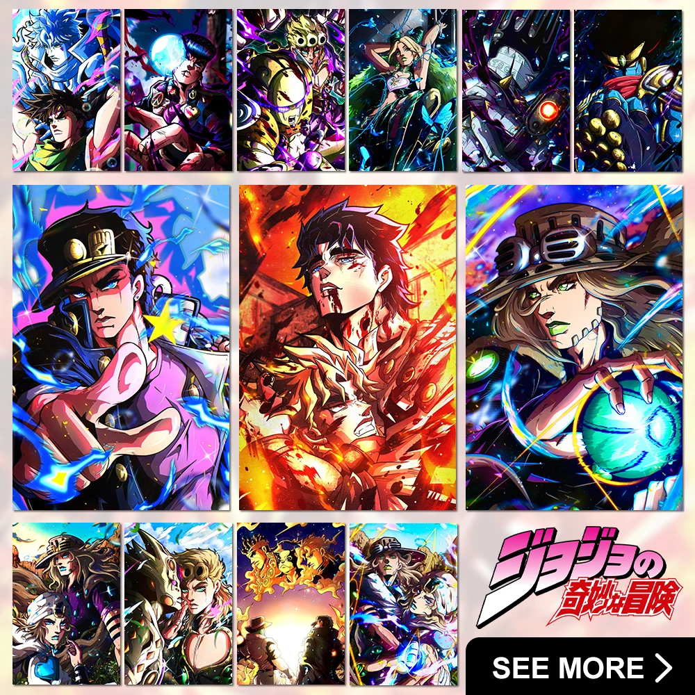 

JoJo's Bizarre Adventure Home Decor Canvas Painting Jonathan Joestar Wall Artwork Pictures Anime Poster For Living Room No Frame