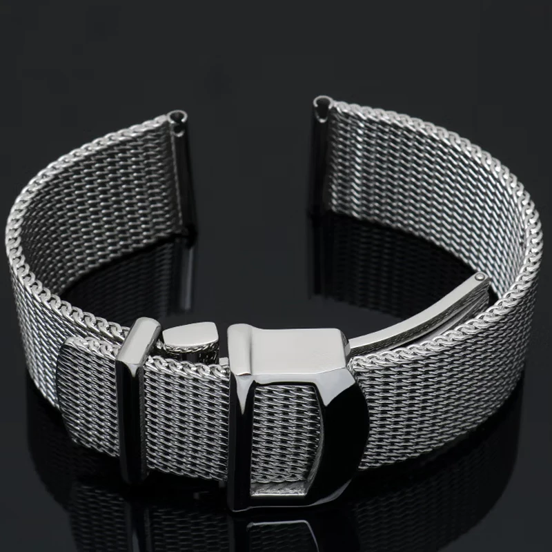 

Ремешок для часов IWC 20 мм 22 мм для мужчин, деловой ремешок, миланский сетчатый стальной браслет, высококачественные аксессуары для запястья