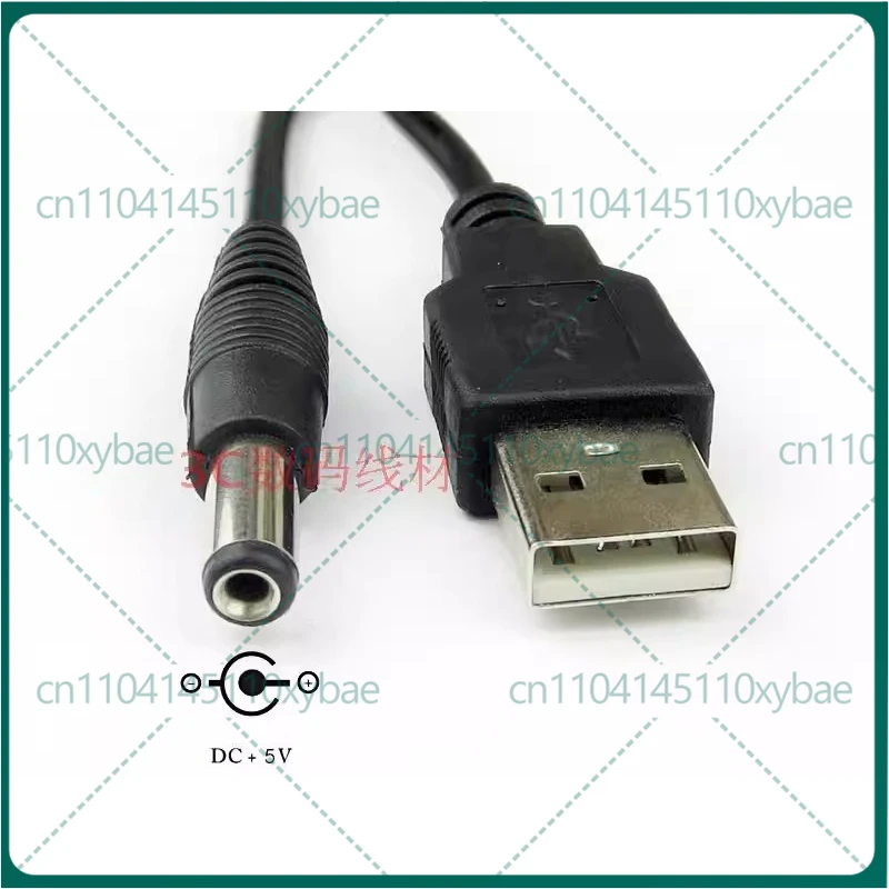 50pcs USB Circular DC 2.0 2.5 3.5 4.0 5.5mm Small Speaker Tablet Bluetooth Headset Round Head Charging Cable