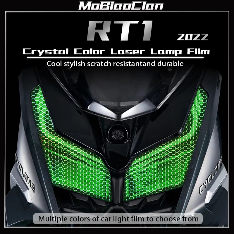 

For CYCLONE RT1 2022 Honeycomb laser protective film motorcycle color changing sticker headlight taillight modification