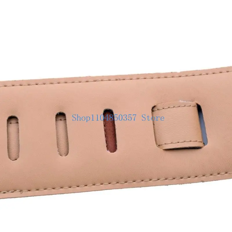 652F Stylish Leather Guitar Strap With Reinforced Weight Distribution String Instrument Strap For Extended Play