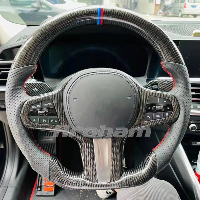 Carbon Fiber Steering Wheel Customized Racing Style Sport For Bmw 3 4 5 Gt 6 7 Series F30 F35 F34 F36 F10 F11 F12 F07 F01 F02