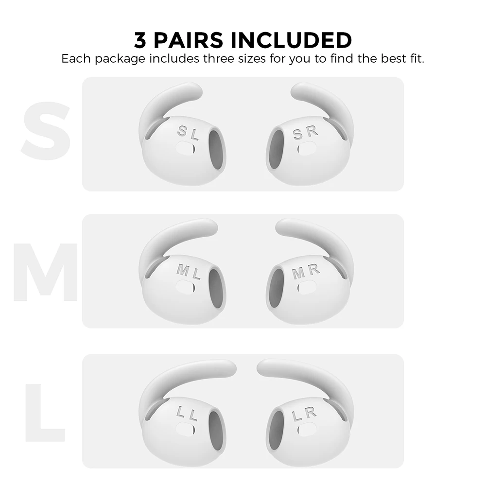 6 قطعة أطراف أذن من السيليكون لأجهزة Airpods 4 سماعات أذن لاسلكية حقيقية Airpods4 2024 TWS سماعات أذن نصائح خطافات مضادة للسقوط