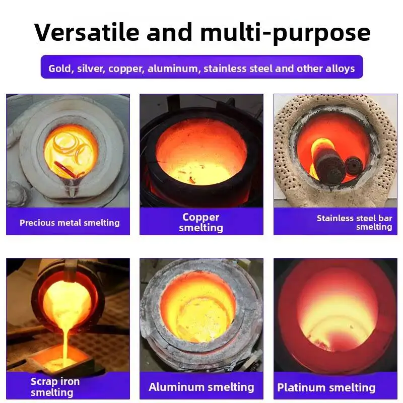 

Manufacturer Direct Supply Aluminum Medium Frequency 3-8 Minutes Fast Metal Smelting Copper Melting Furnace