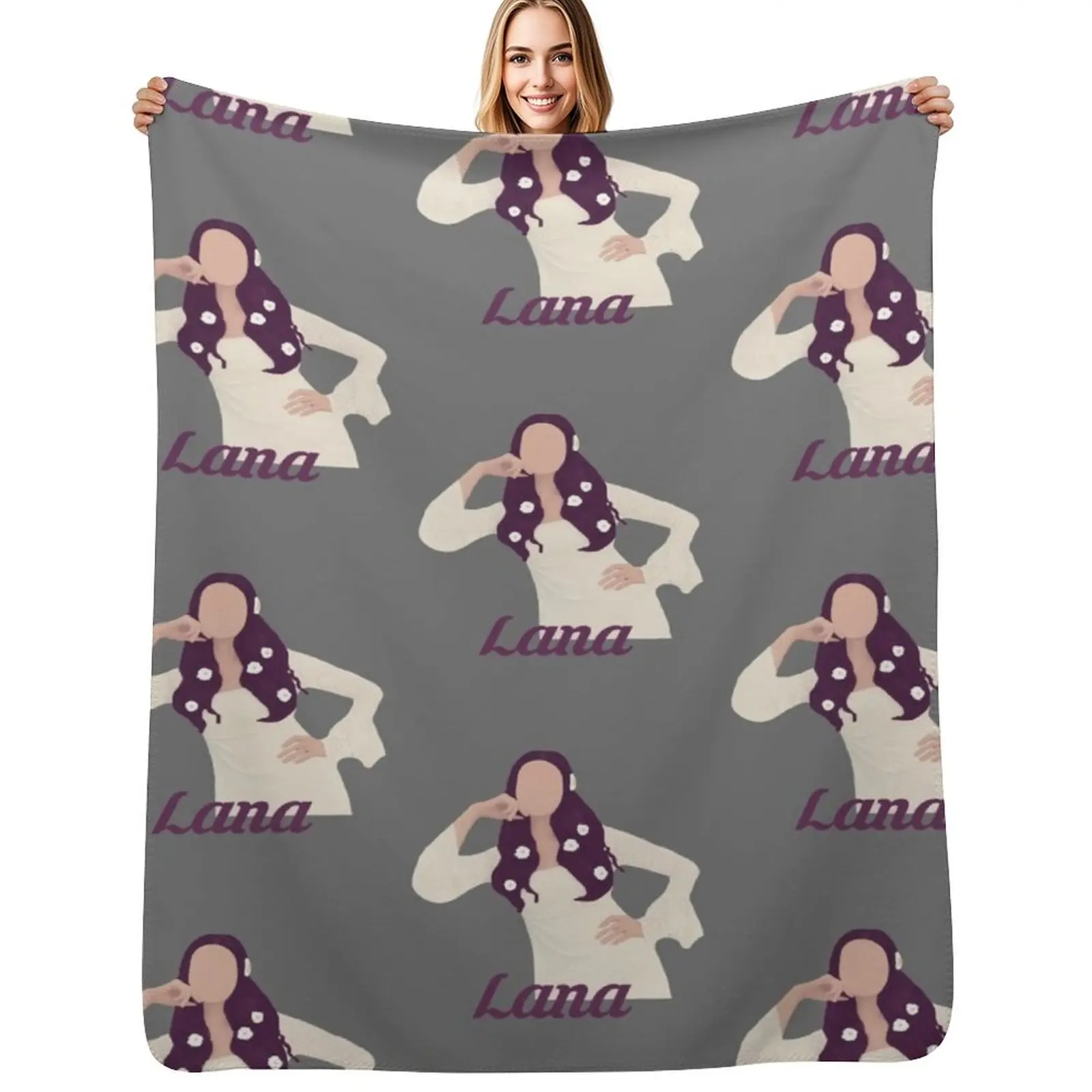 

lana_20 Throw Blanket Stylish Decor Blanket Gift for Friends Roommate