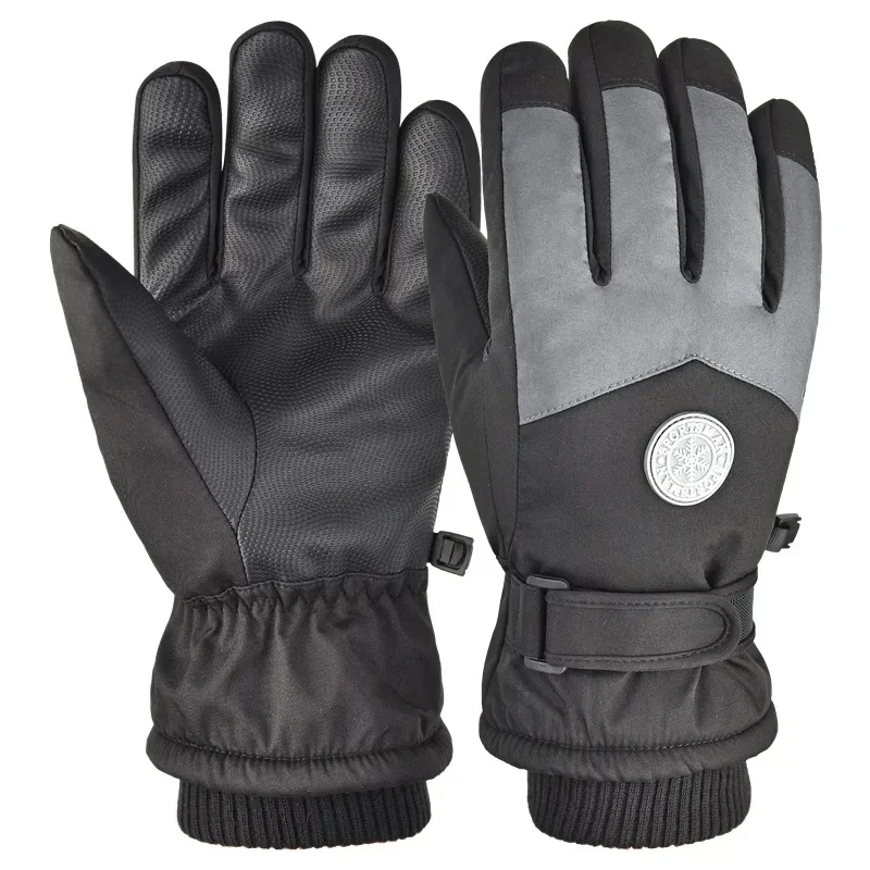 Cold Proof Winter Ski Gloves Outdoor Padded Warm Electric Car Riding Gloves Non-slip Waterproof Touch Screen Gloves for MenWomen