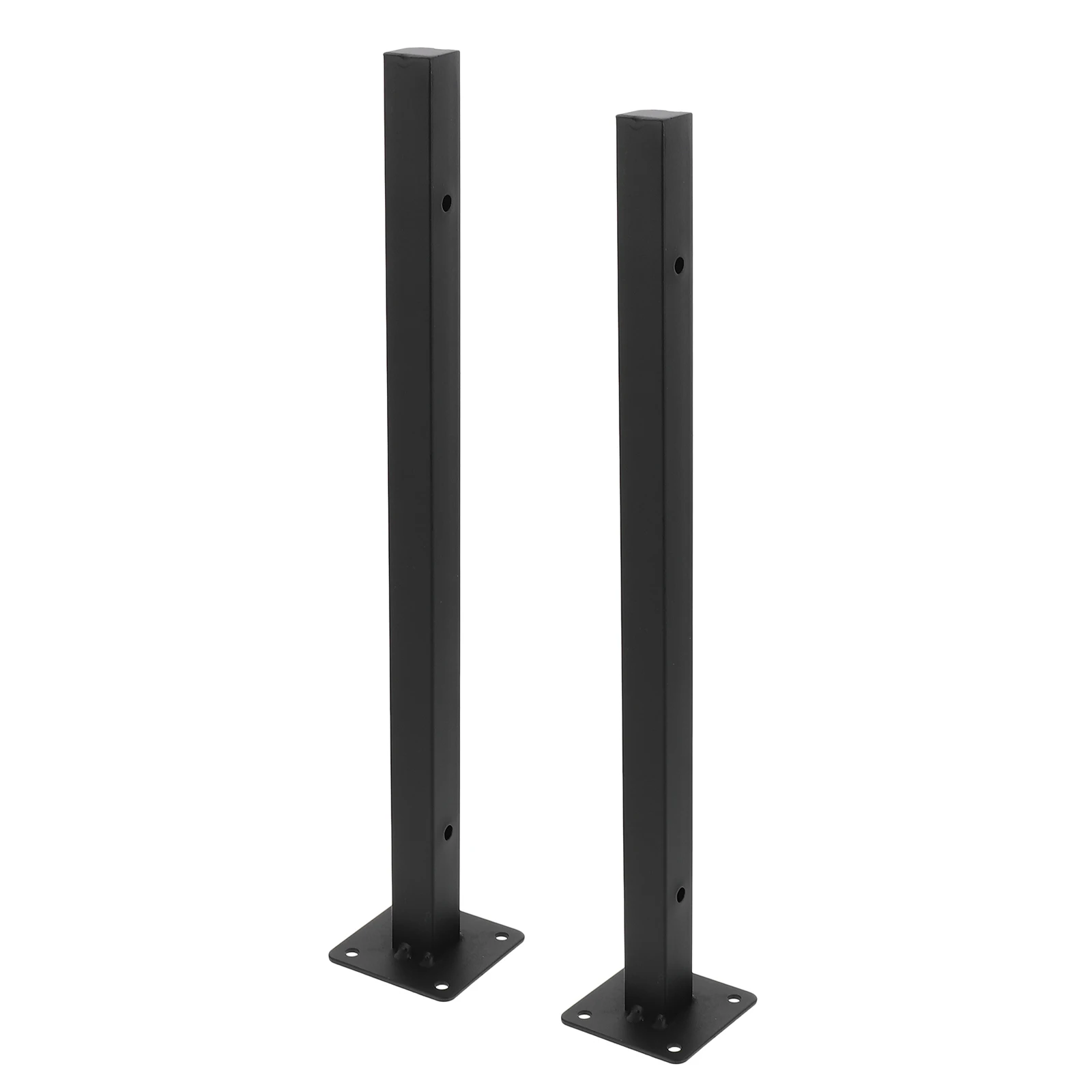 

2 Sets Storage Shelves Heavy Duty Wall Bracket Floating Shelf Brackets Pipe Supports Black