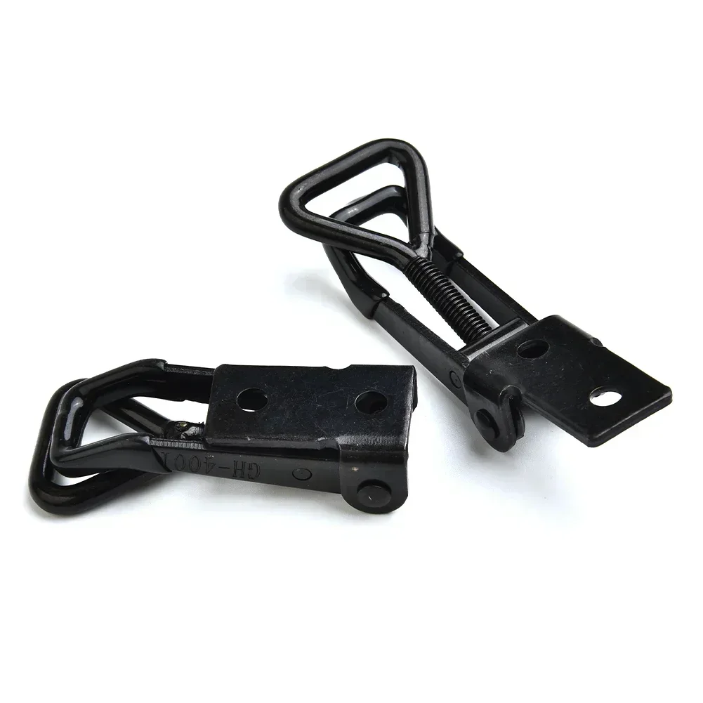 2pcs GH-4001 Adjustable Toggle Clamp Steel Hasp Catch Clip Quick Fixture 220lbs Toggle Clamp For Home Sliding Door Furniture image 3