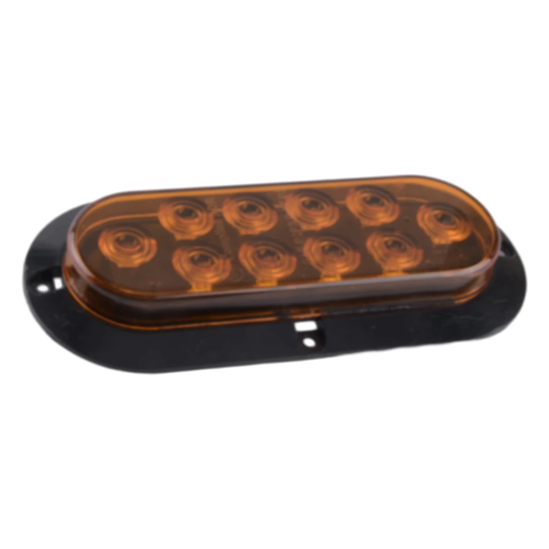 

2 шт. Янтарный 10 светодиодный овальный стоп-сигнал поворота, задний резервный стоп-сигнал, подходит для грузовых прицепов, грузовых тракторов, автобусов 12 В постоянного тока