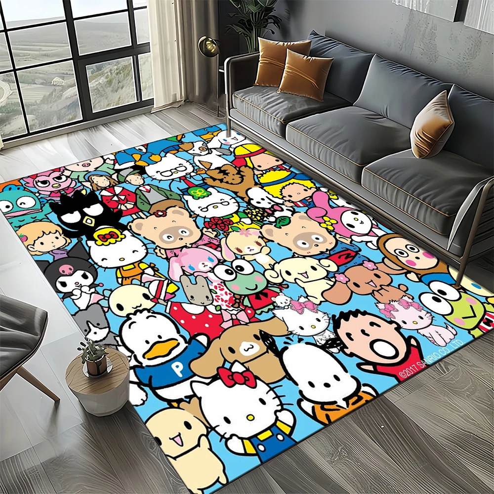 Hello Kitty Sanrio tapete bonito dos desenhos animados, tapete menina, sala  de estar, quarto, decoração de casa, antiderrapante para sofá, presente  para criança - AliExpress, image size:1000x1000
