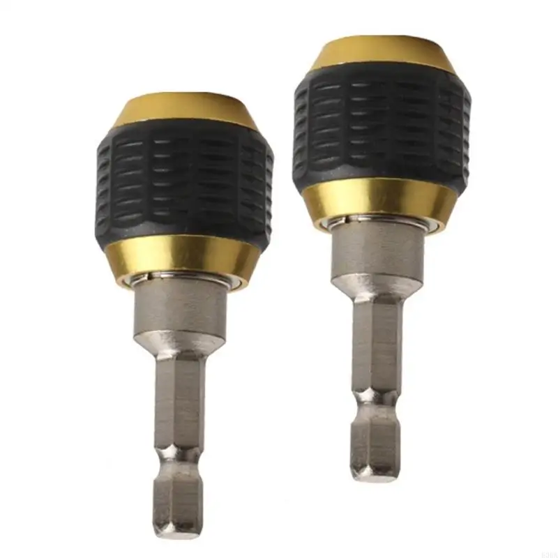 Large Head Hexagon Handle Extension Rod for Quick Change Locking Electric Driver Accessory 60mm Popping Up Designs