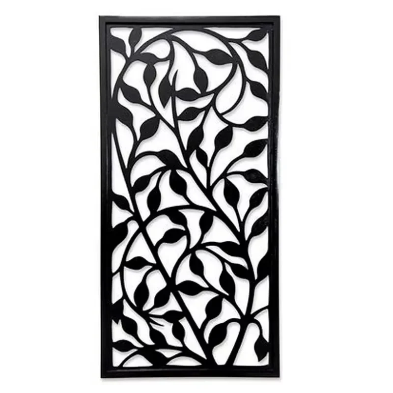 Modern Eco-friendly CNC Carved Decorative Grille Wall Panel Cut Perforated Mesh Iron Door