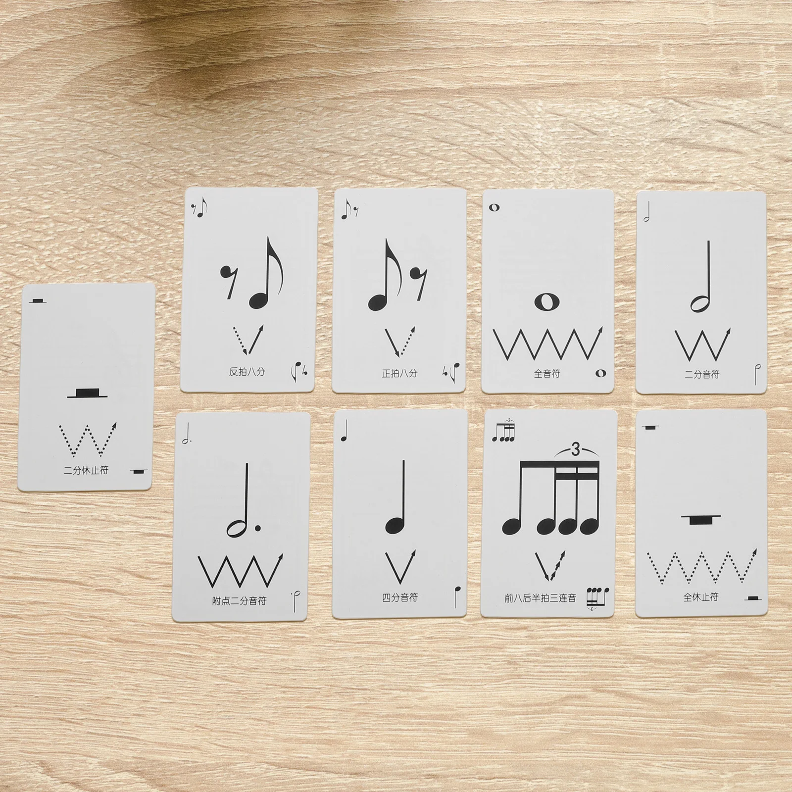 1 Caixa de Cartas de Pôquer Rítmicas, Flashcards de Teoria Musical para Crianças Iniciantes, Conjunto de Prática de Leitura de Notas, Jogo Educacional