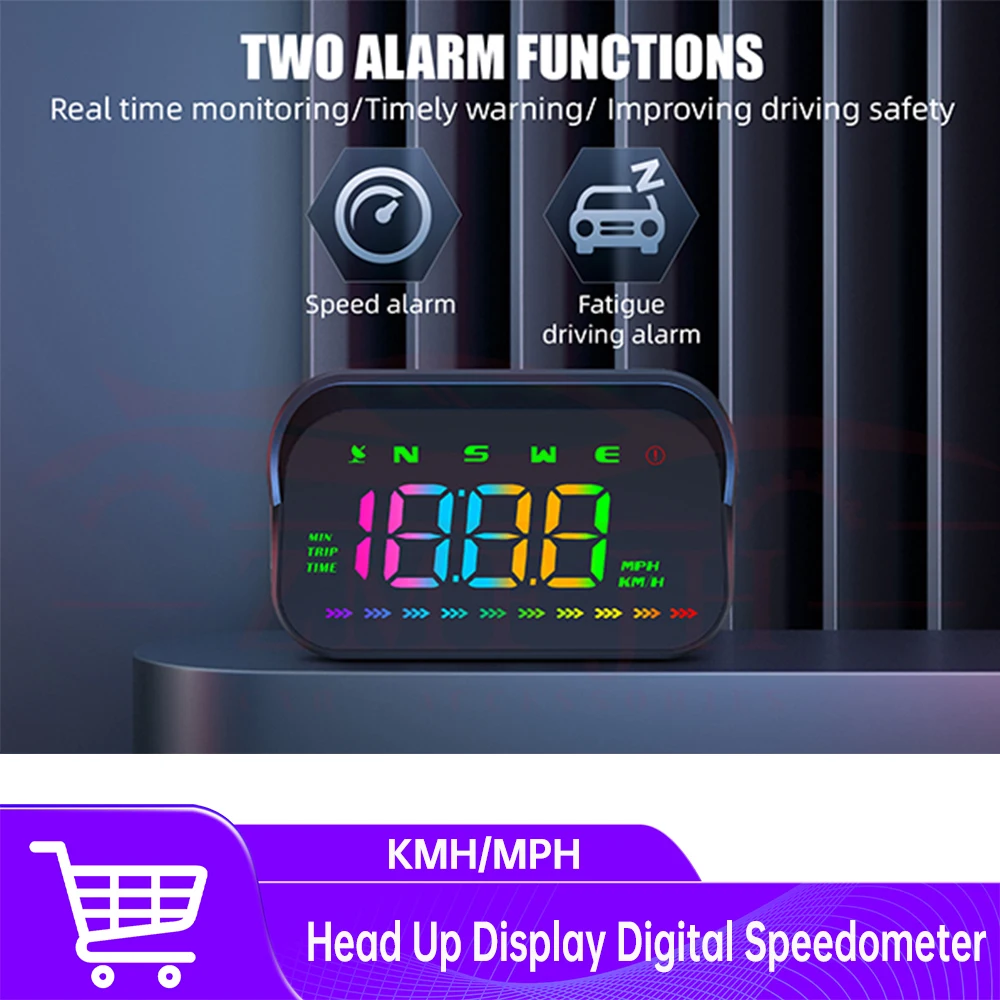

Universal Digital GPS Speedometer LCD Projection On Glass Windshield Projector Speed For All Cars Head Up Display