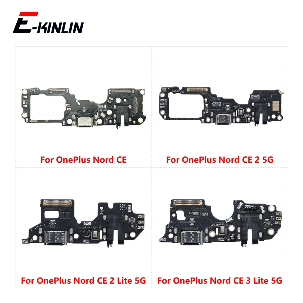 For OnePlus CE 2 3 Lite 5G Type C USB Charging Port Dock Connector Assembly Parts