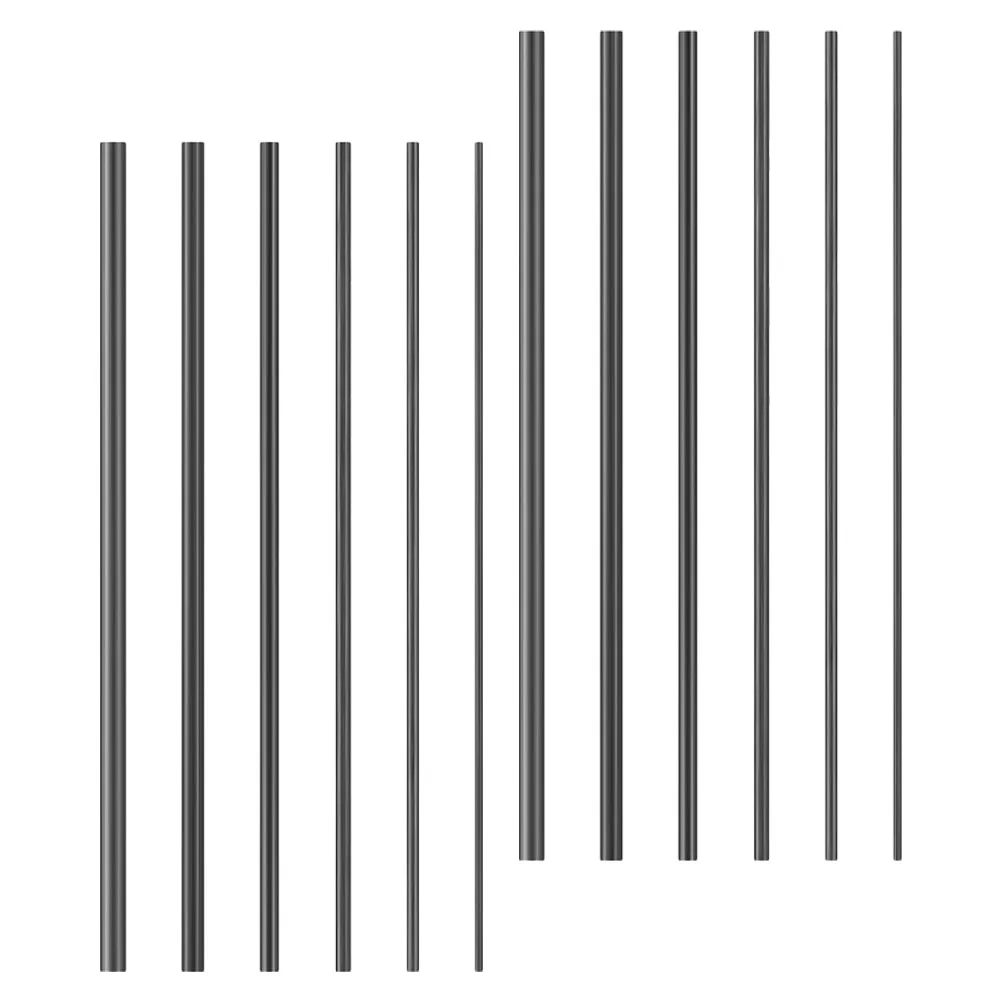 

12 Pcs Carbon Rod Repair Kit for Fishing Pole Replacement Parts Lure Reel Solid Fiber Connector Rod Carbon